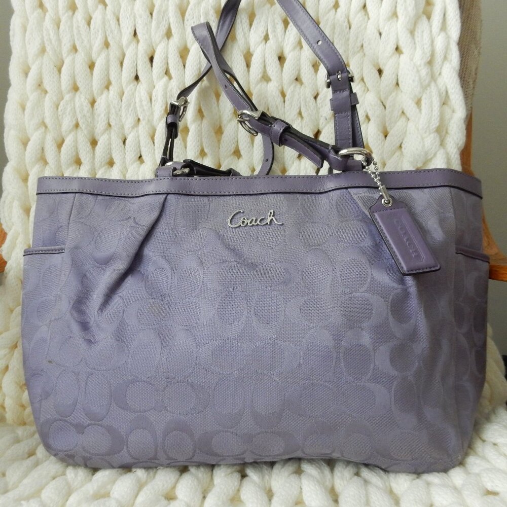 Lilac Coach tote
